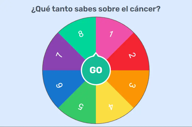 Juego sobre Trivia contra el cáncer